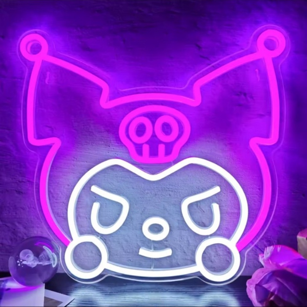 Kuromi Neon Sign Light Sanrio Wall Decor